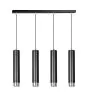 Emibig Pendelleuchte Kibo Stahl Schwarz | Geeignet für 4x GU10 - Max 10W