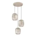 Eglo Pendelleuchte Romazzina Stahl Sandig | Geeignet für 3x E27